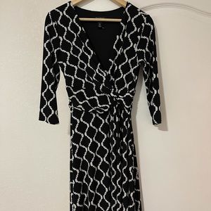 Black and white dress